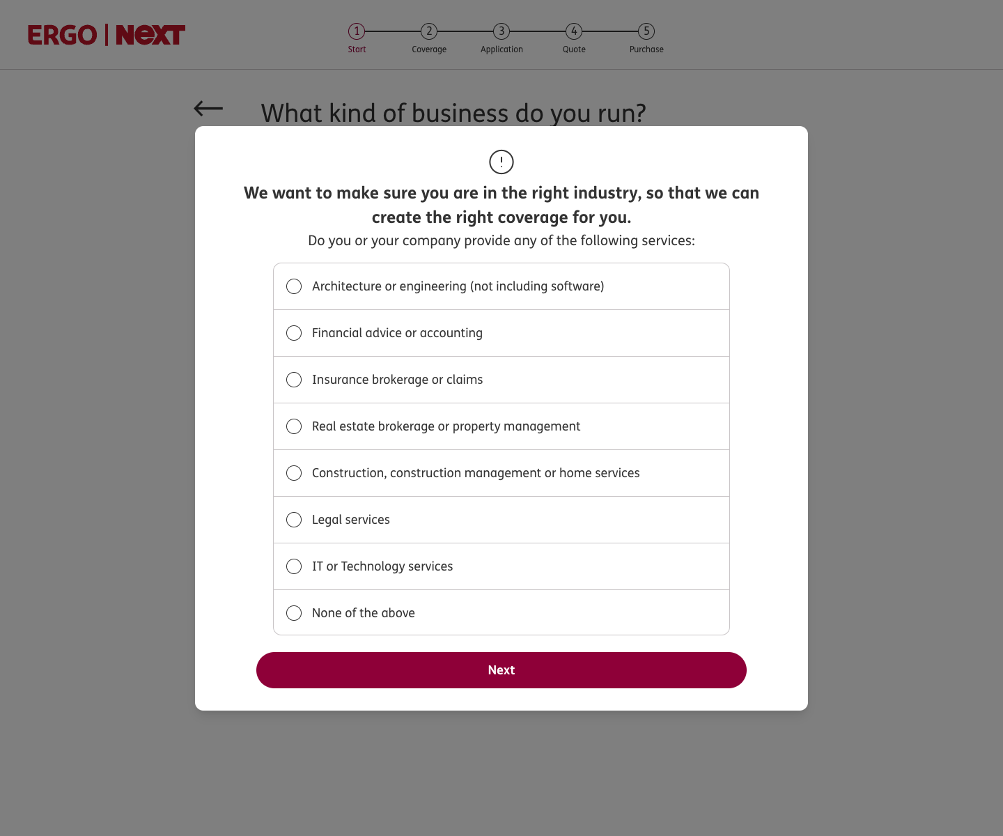 Consulting correction modal