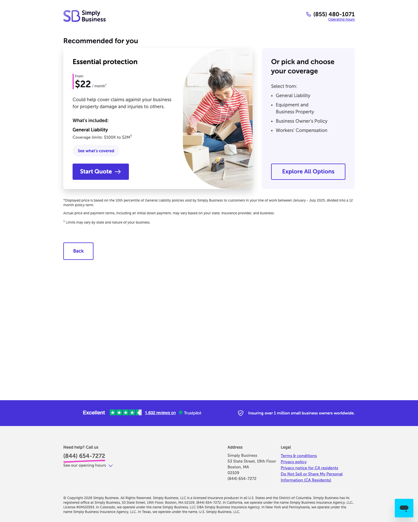 E-commerce essential protection package